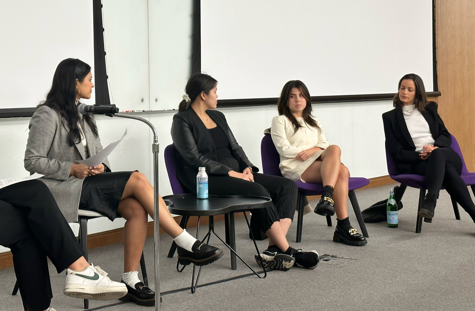 image of Nisha hosting panel